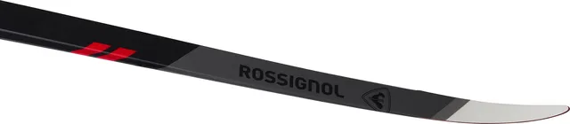 Eine Nahaufnahme des ROSSIGNOL DELTA SPORT R-SKIN zeigt das schwarz-graue Blatt mit roten Akzenten und Rossignol-Logo, erhältlich bei Mr. Bike Lichtenfels., Ansicht 5
