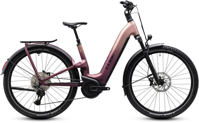 CUBE Nuride Hybrid ONE11 HPC SLX 800 mauve´n´black