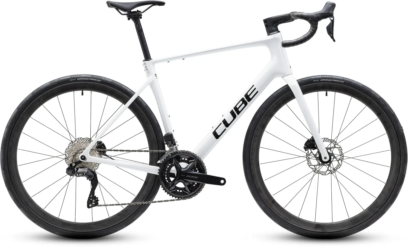 CUBE Attain C:62 SLX metallicwhite´n´black