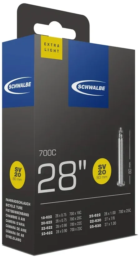 Schlauch Schwalbe SV20 EXTRA LIGHT, Ansicht 1