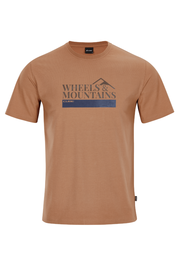 CUBE Organic T-Shirt Wheels & Mountains – Bild 3