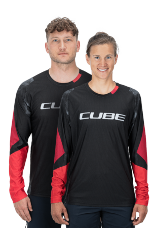 CUBE EDGE Rundhalstrikot langarm