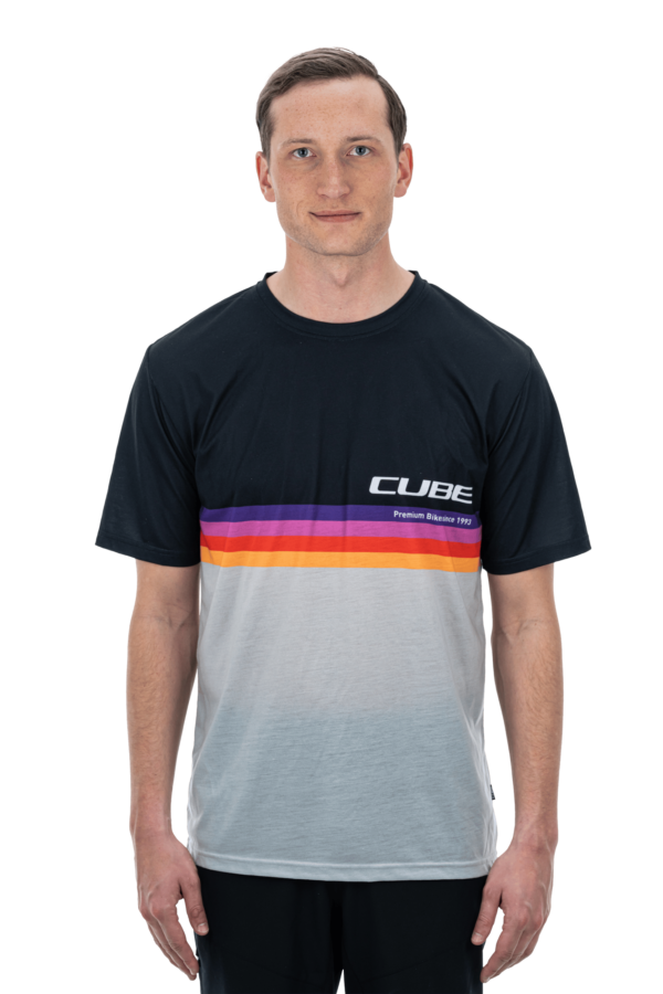 CUBE T-Shirt Logo Stripes