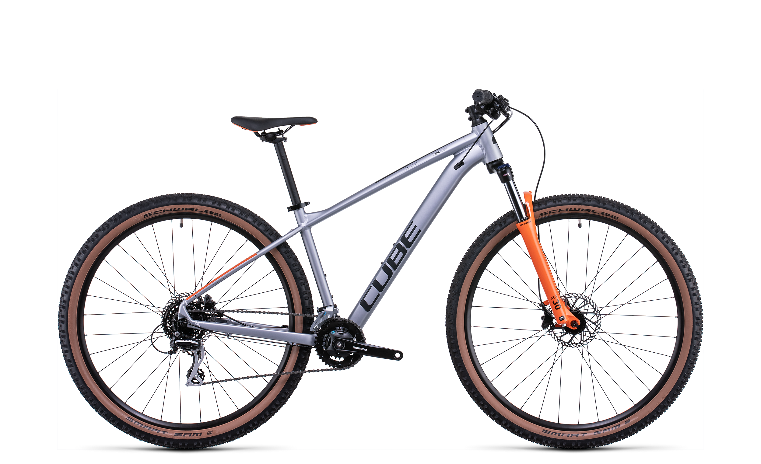CUBE Aim Race silver´n´orange